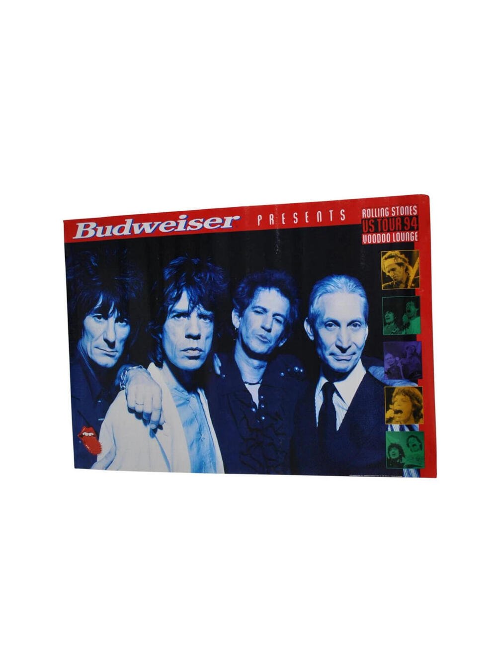 Vintage The Rolling Stones 1994 Budweiser Band 90s Tour Poster